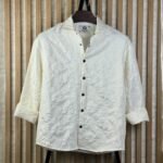 Premium Embossed Drop Shoulder Boxy Fit Shirt - Image 2