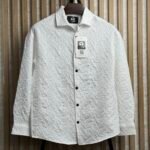 Premium Embossed Drop Shoulder Boxy Fit Shirt - Image 2